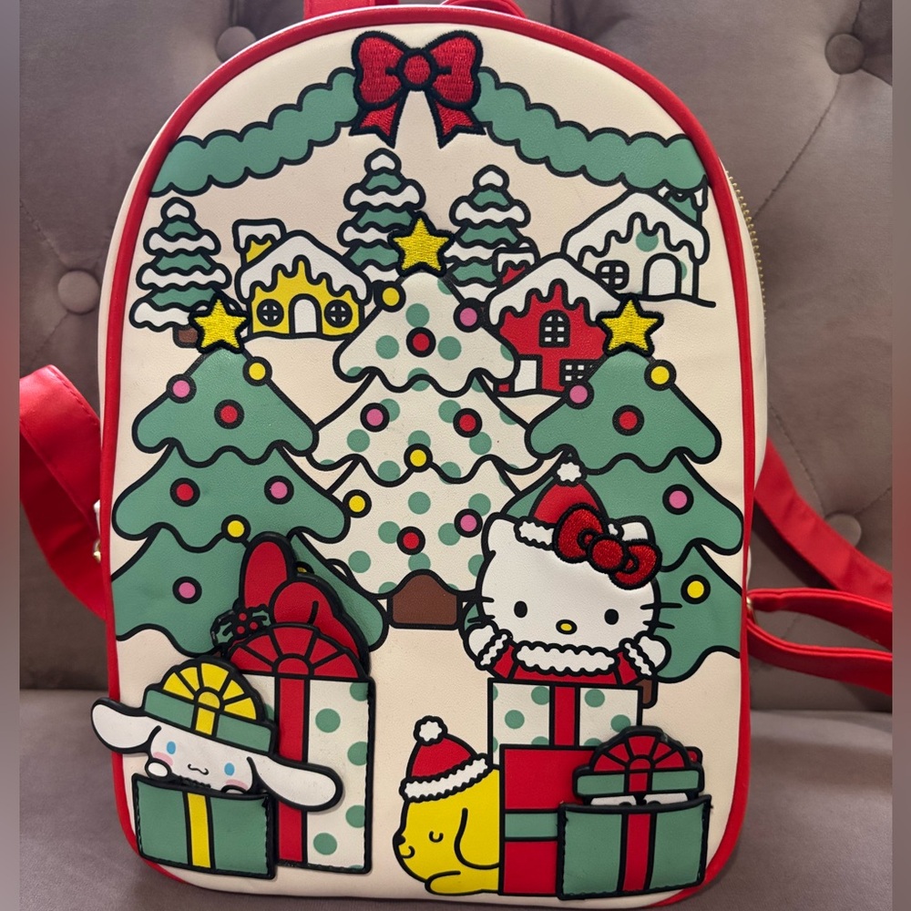 Hello kitty and friends “her universe” christmas backpack